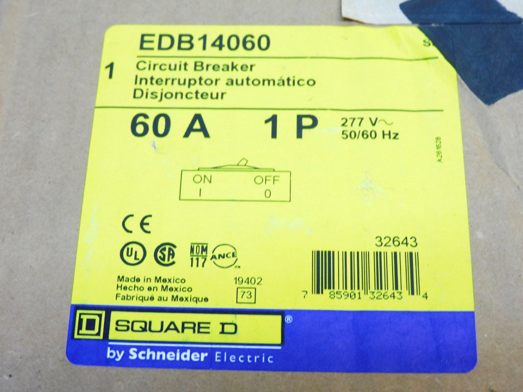 SQUARE D EDB14060 277V 60A NSMP