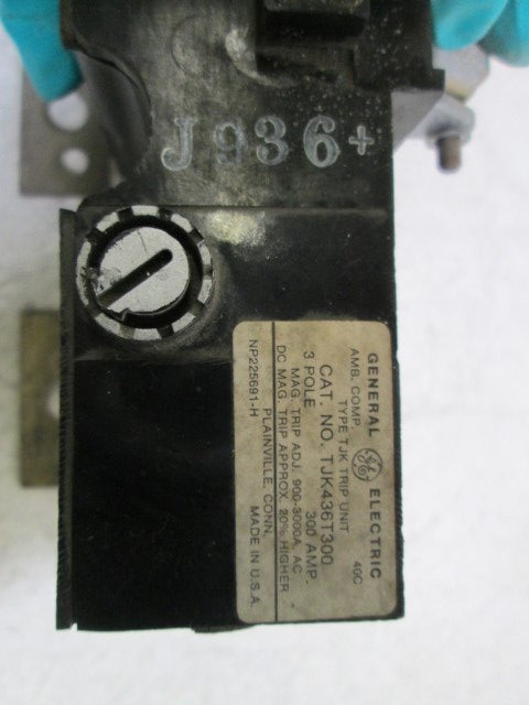 GENERAL ELECTRIC TRIP UNIT TJK436T300 *USED*