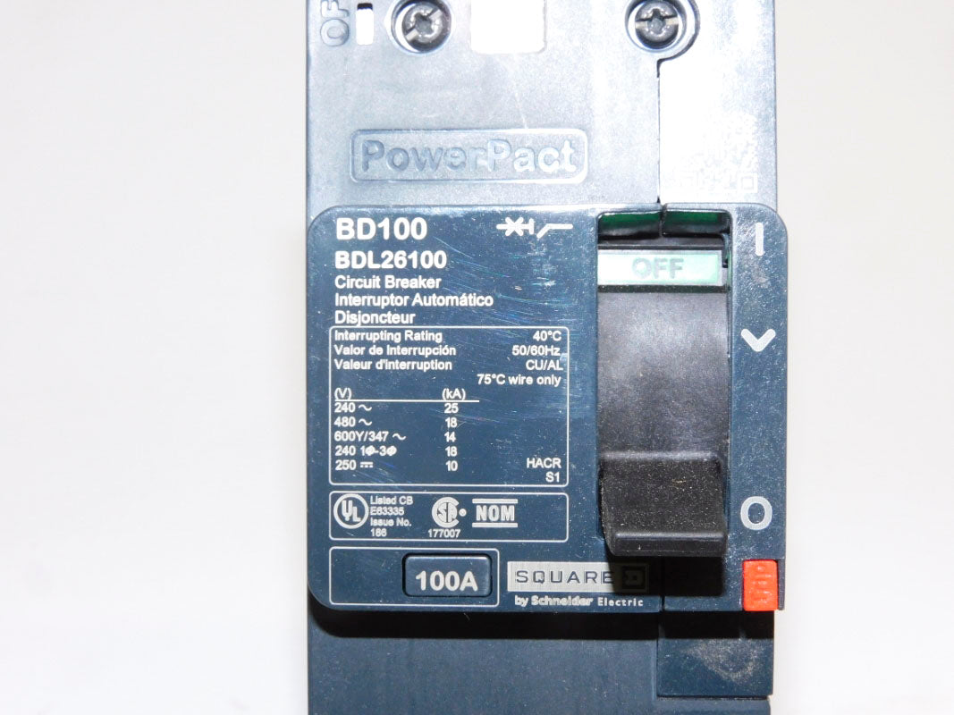 SQUARE D BDL26100 100A 480V NSMP