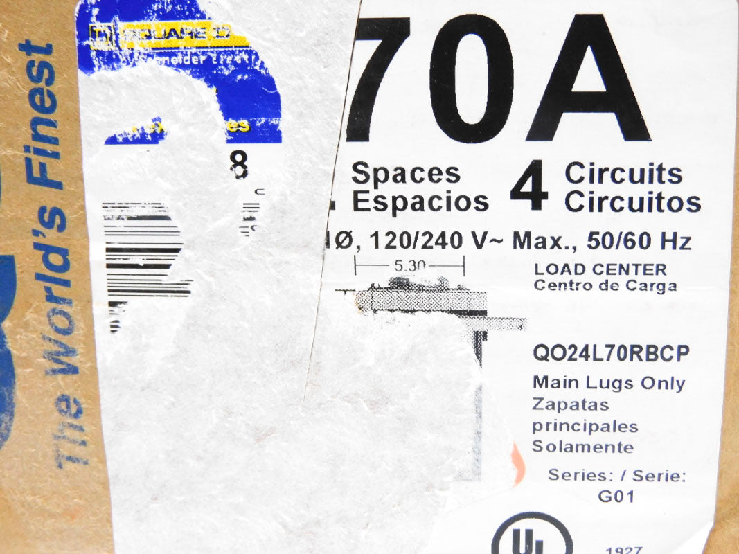 SQUARE D QO24L70RBCP SER. G01 NSMP