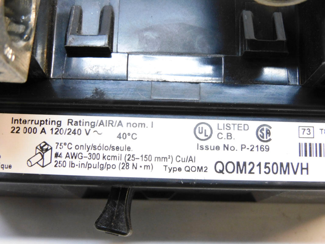 SQUARE D QOM2150MVH 120/240V 150A UNMP