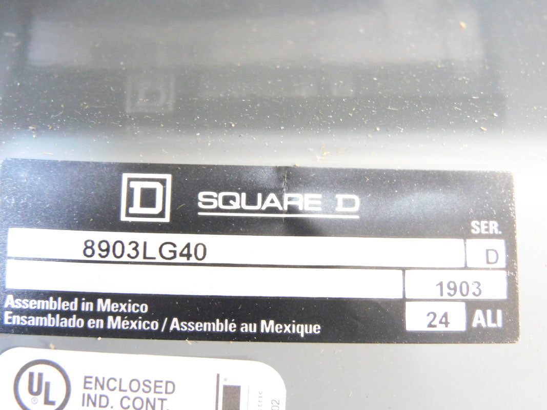 SQUARE D 8903LG40V02 SER. D 110/120V NSMP