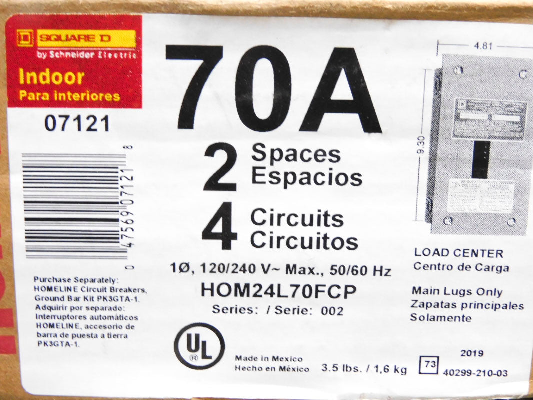 SQUARE D HOM24L70FCP SER. 002 NSMP