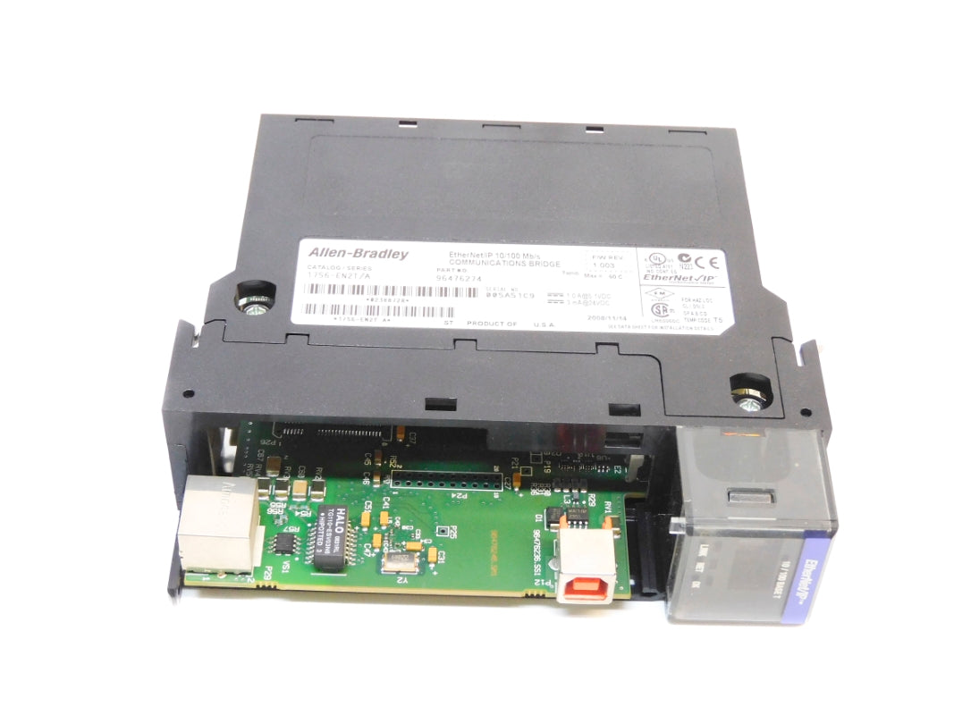 ALLEN BRADLEY 1756-EN2T SER. A F/W 1.003 24VDC (AS PICTURED) NSNP-OEM