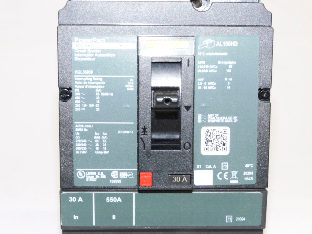 SQUARE D HGL36030 600V 30A NSMP