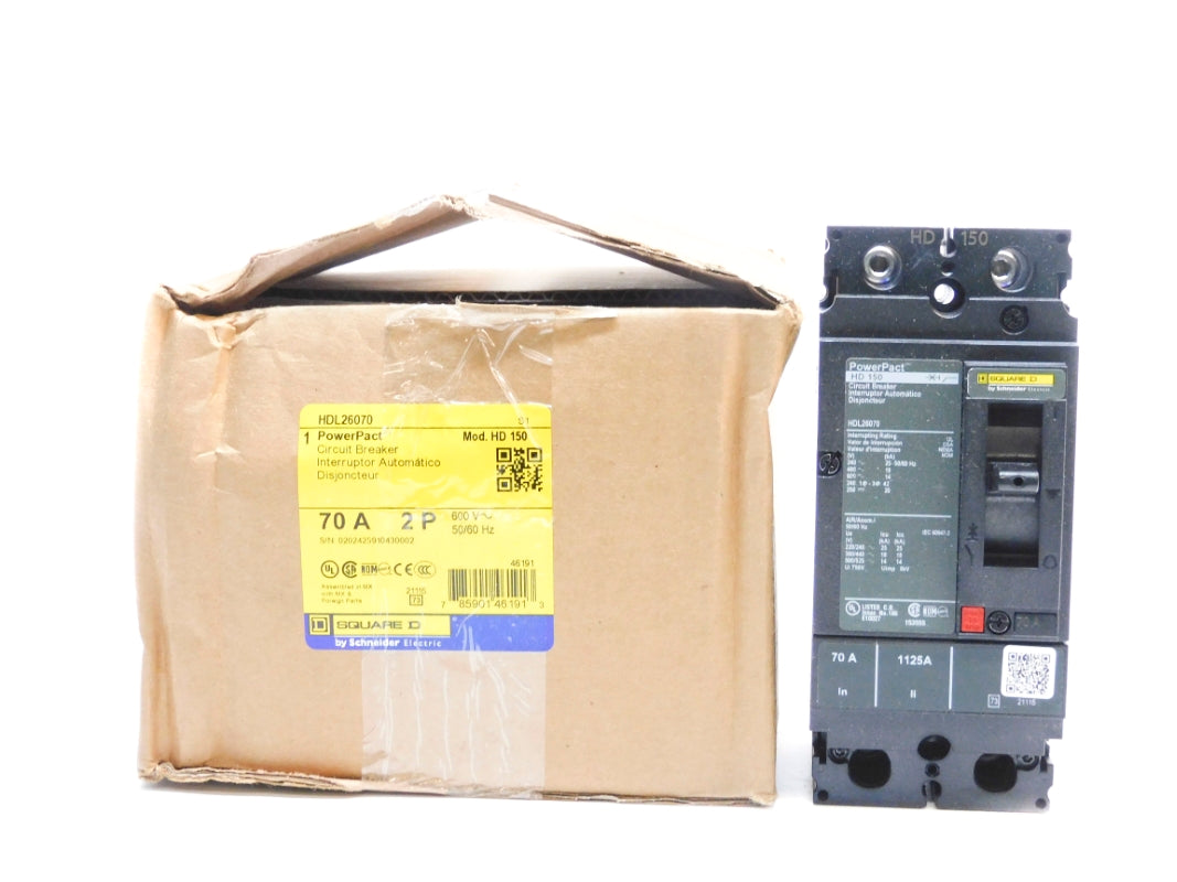 SQUARE D HDL26070 600V 70A NSMP