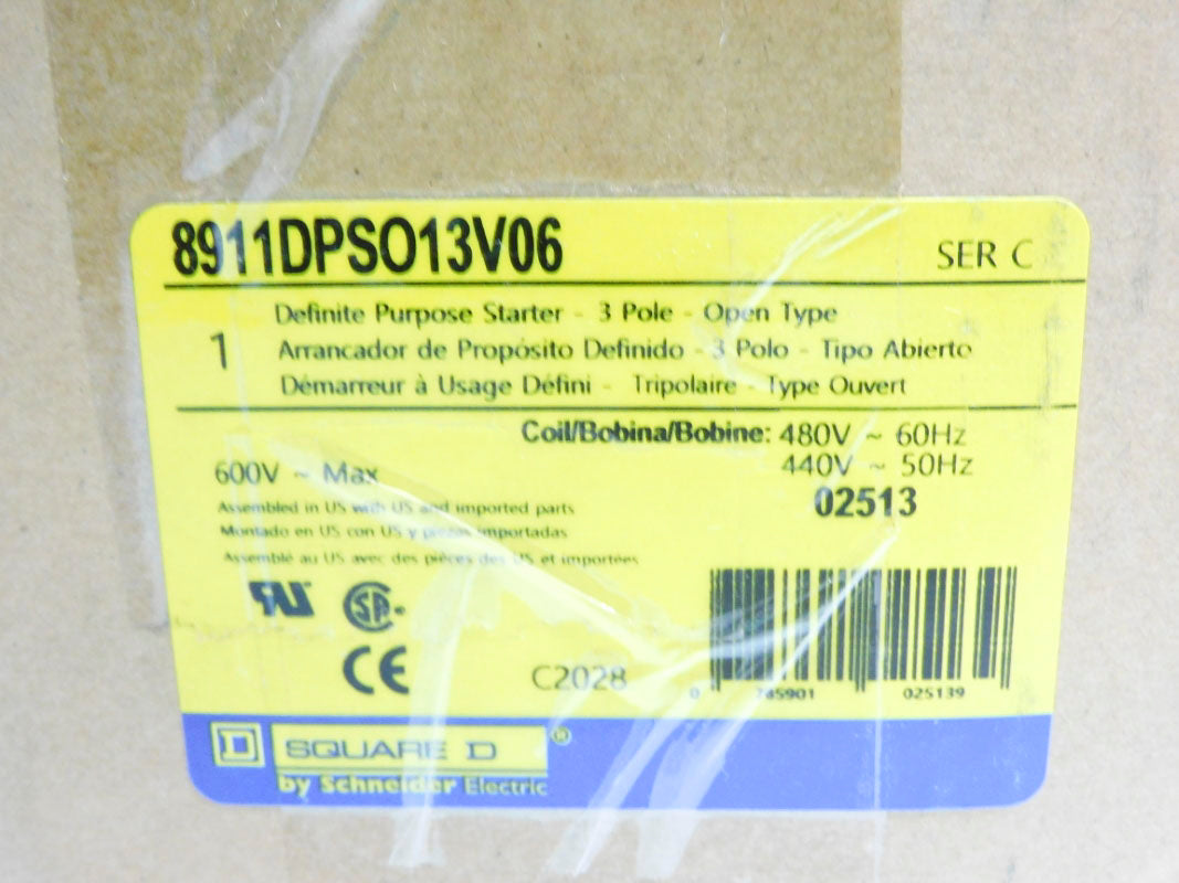 SQUARE D 8911DPSO13V06 SER. C 440/480V NSMP