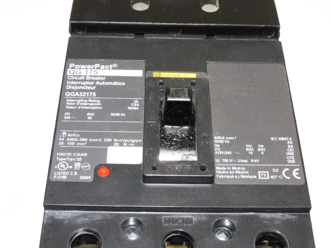 SQUARE D QGA32175 240V 175A NSMP