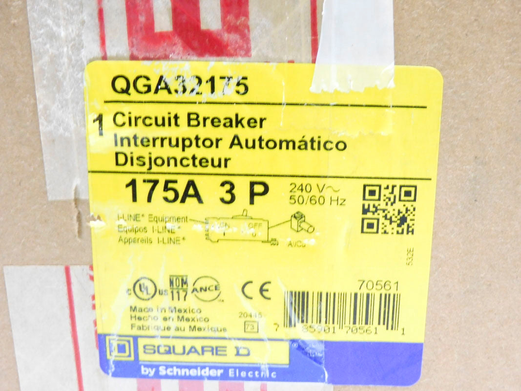 SQUARE D QGA32175 240V 175A NSMP