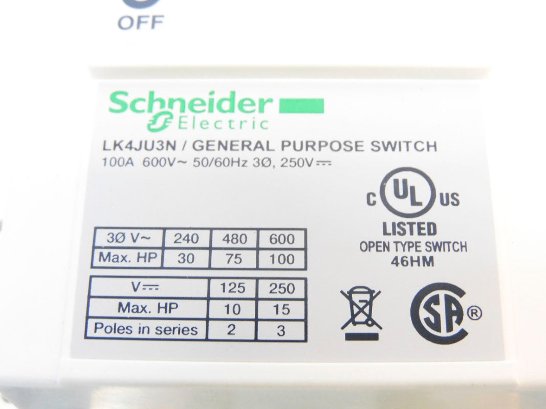 SCHNEIDER ELECTRIC LK4JU3N NSMP