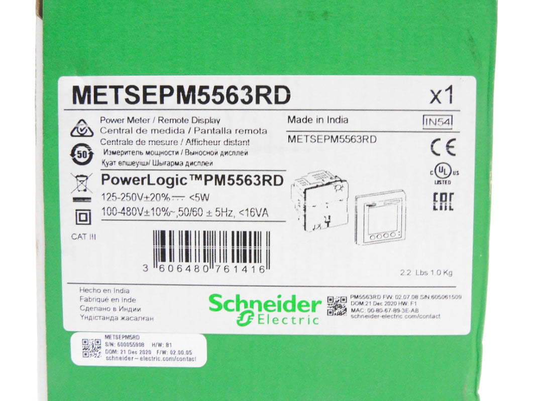 SCHNEIDER ELECTRIC METSEPM5563RD F/W 02.07.08 NSMP