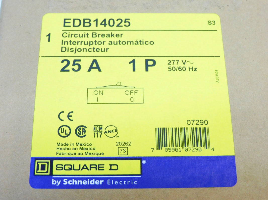 SQUARE D EDB14025 25A 277V NSFS