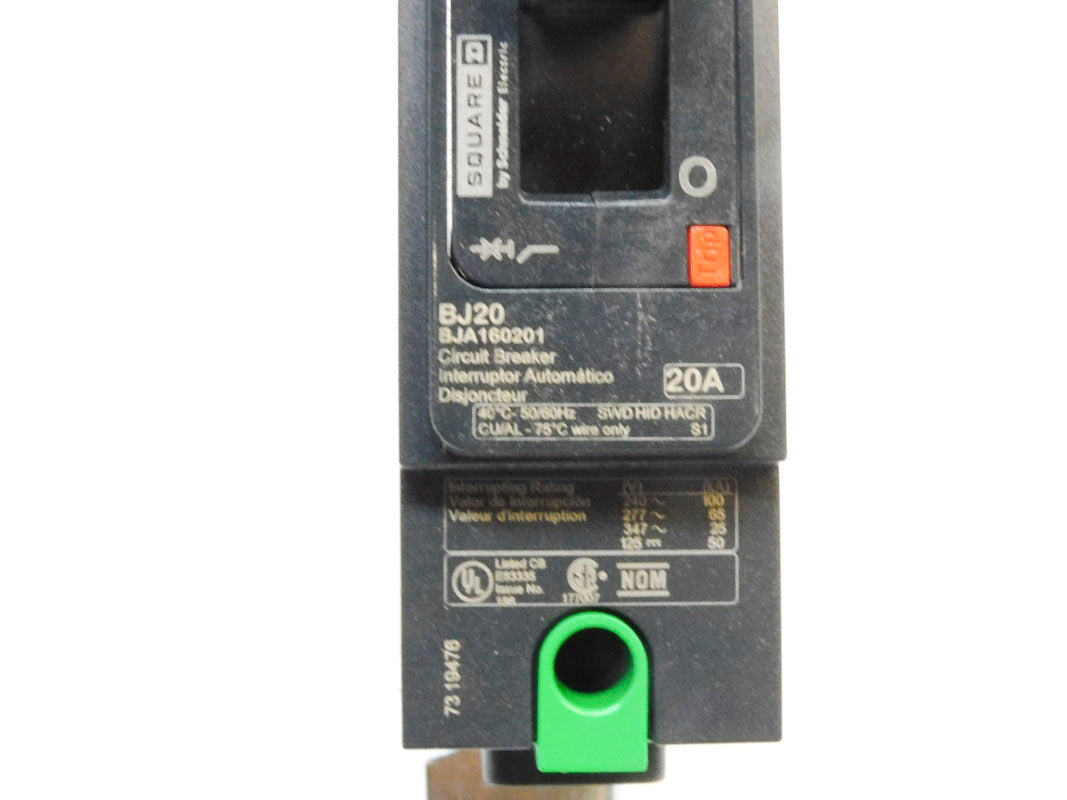 SQUARE D BJA160201 277V 20A NSMP