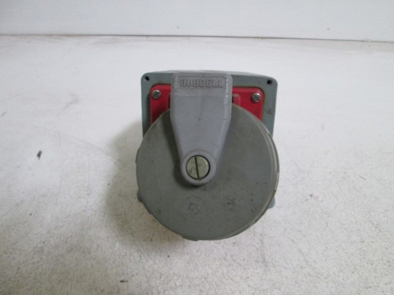 HUBBELL RECEPTACLE 563R6W  (AS PICTURED) *USED*