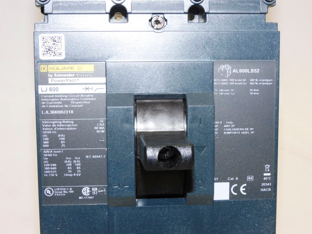 SQUARE D LJL36600U31X 600A 600V NSMP