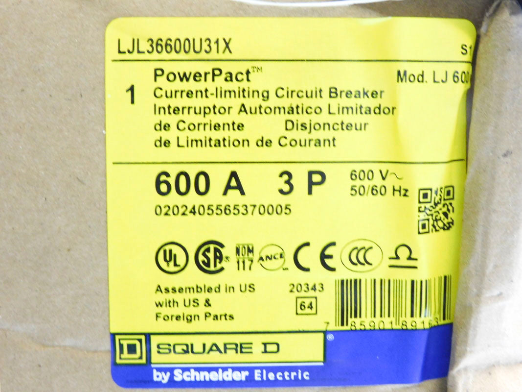 SQUARE D LJL36600U31X 600A 600V NSMP
