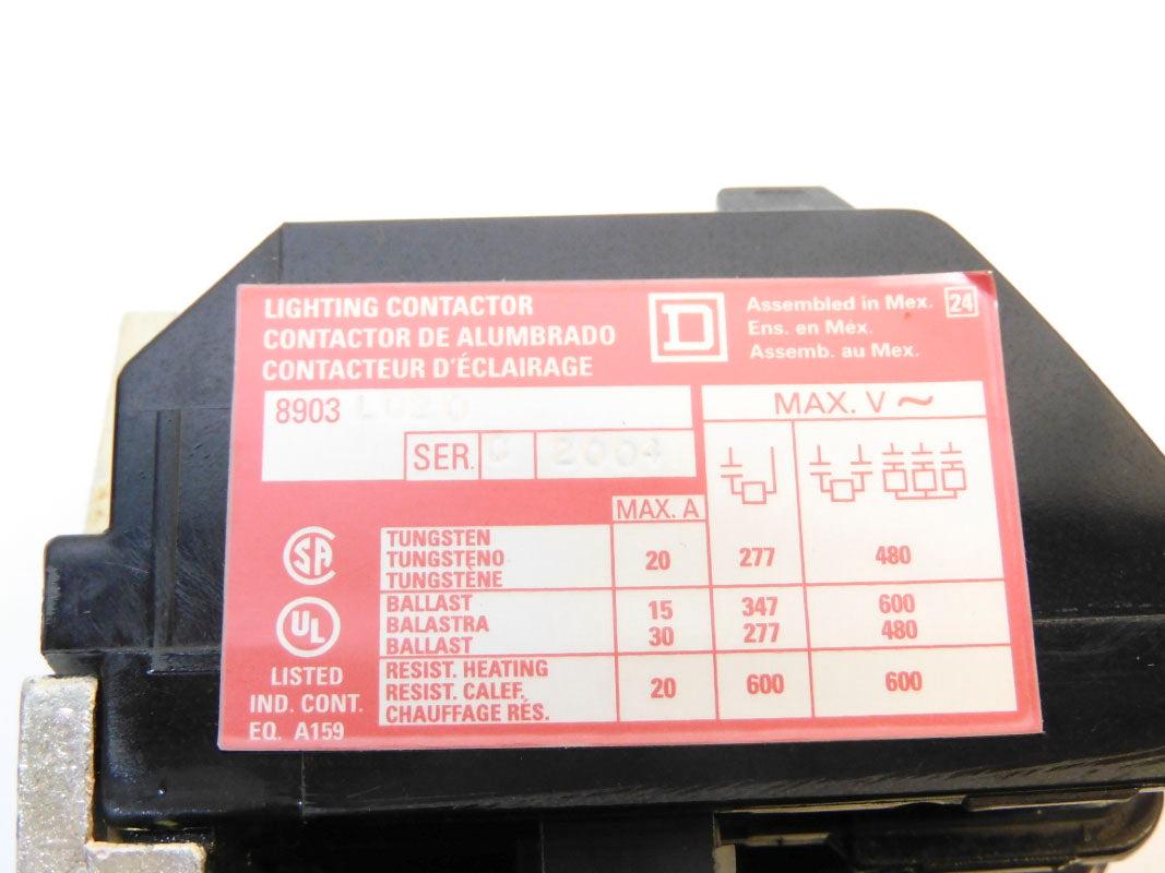 SQUARE D 8903LO20V02 SER. C 110/120V 30A NSMP