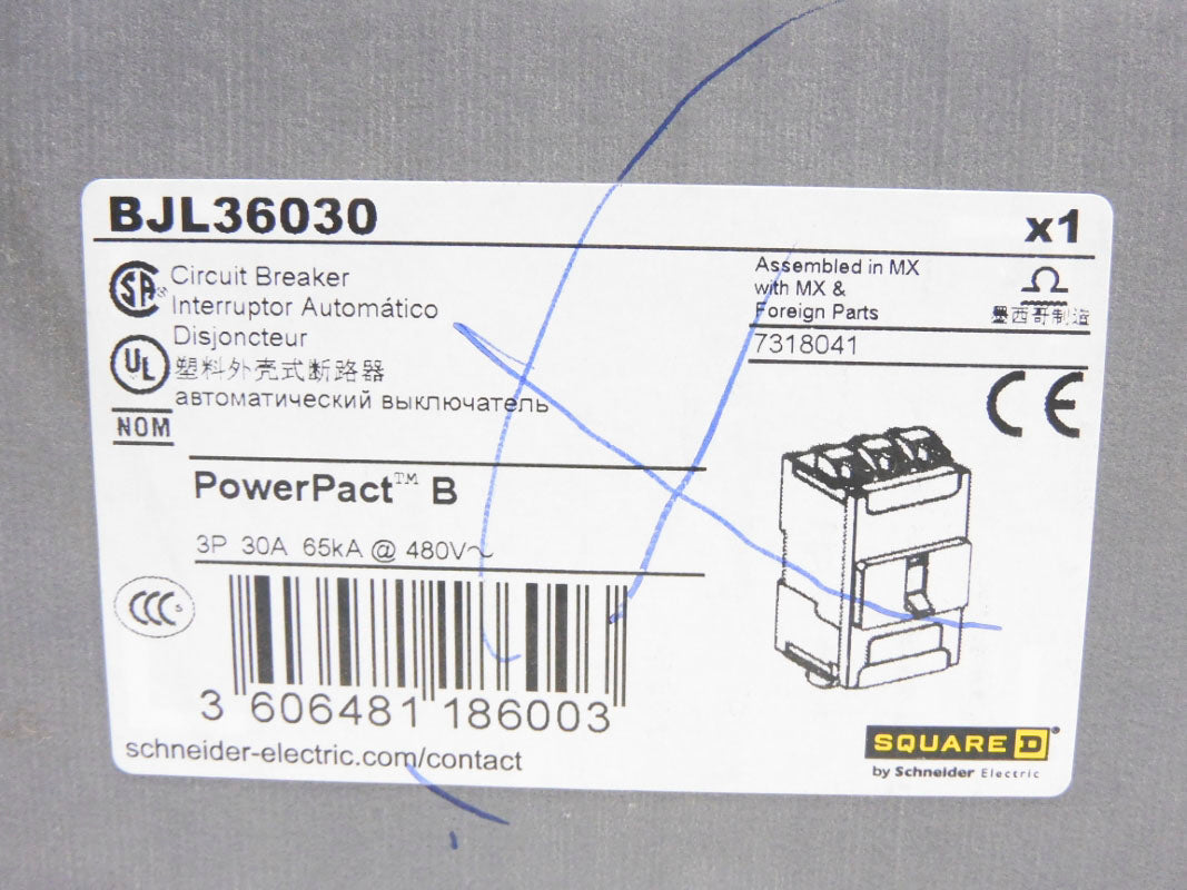 SQUARE D BJL36030 480V 30A NSMP