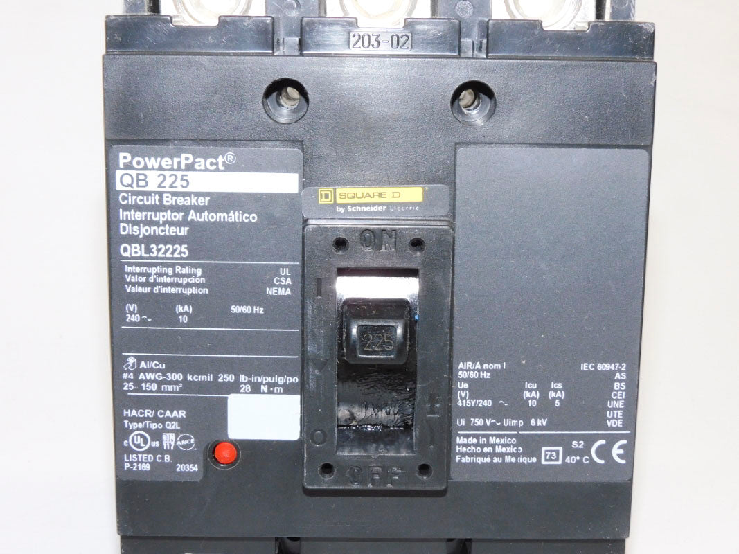 SQUARE D QBL32225 225A 240V (AS PICTURED) NSMP
