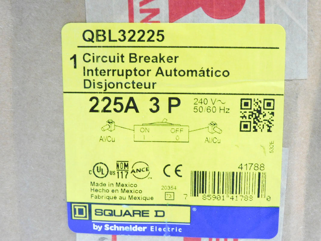 SQUARE D QBL32225 225A 240V (AS PICTURED) NSMP