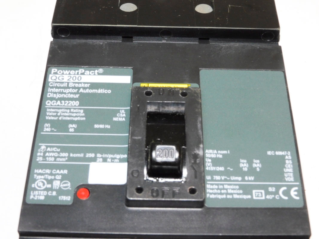 SQUARE D QGA32200 240V 200A NSMP