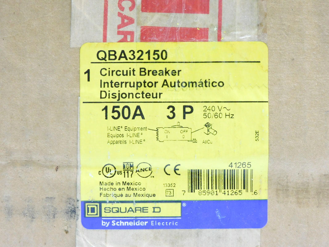 SQUARE D QBA32150 150A 240V NSFS