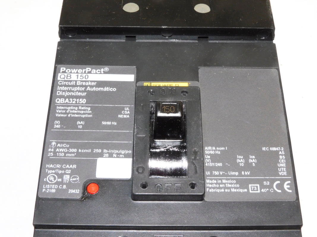 SQUARE D QBA32150 240V 150A NSMP