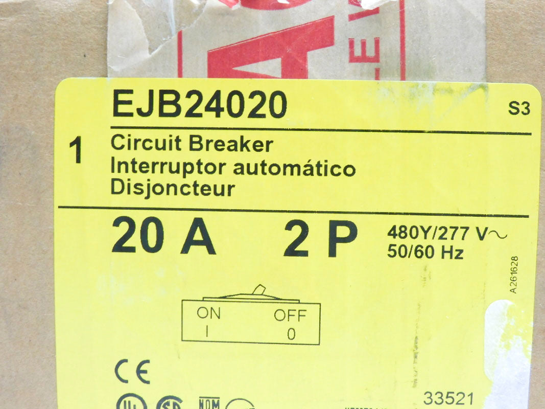 SQUARE D EJB24020 277V 20A NSMP