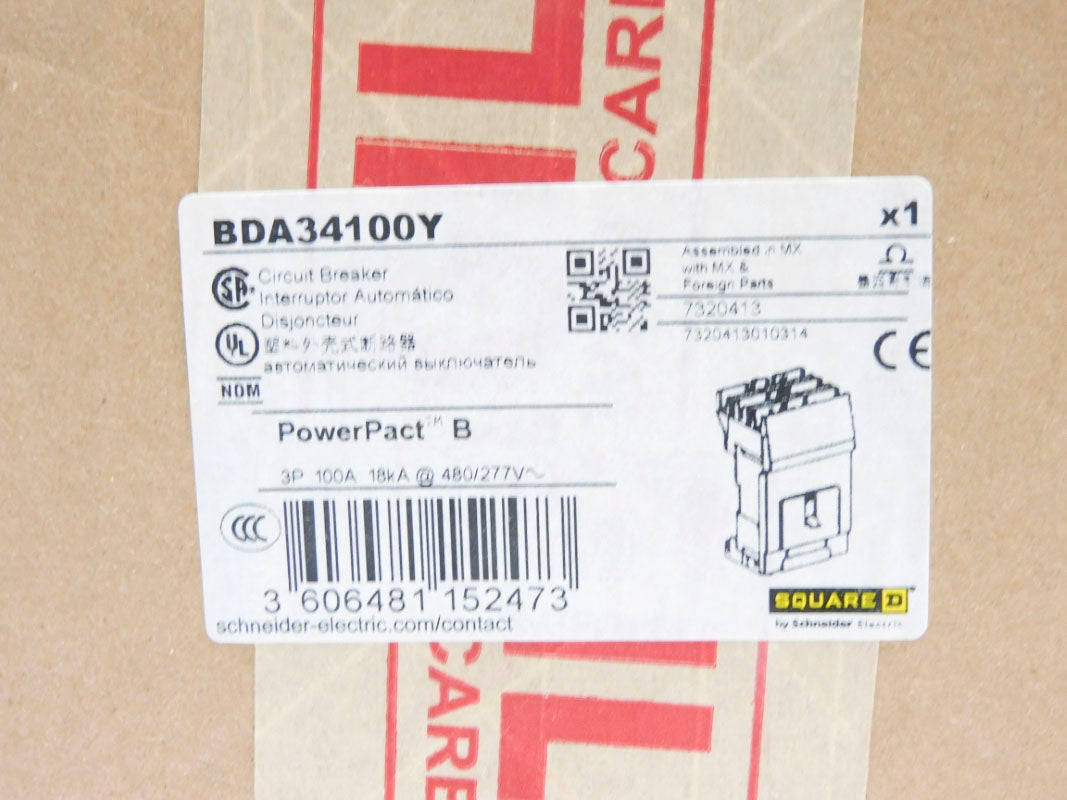 SQUARE D BDA34100Y 100A 480/277V NSFS