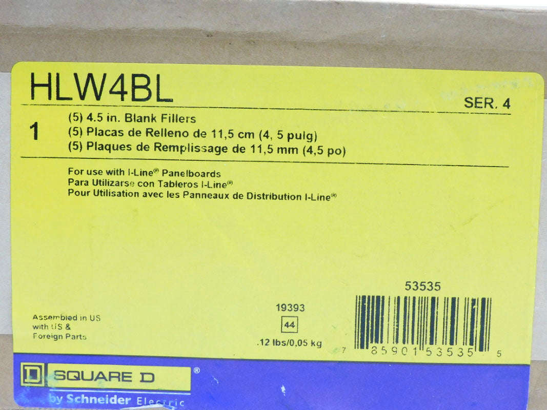 SQUARE D HLW4BL SER. 4 (PKG OF 5) NSFS