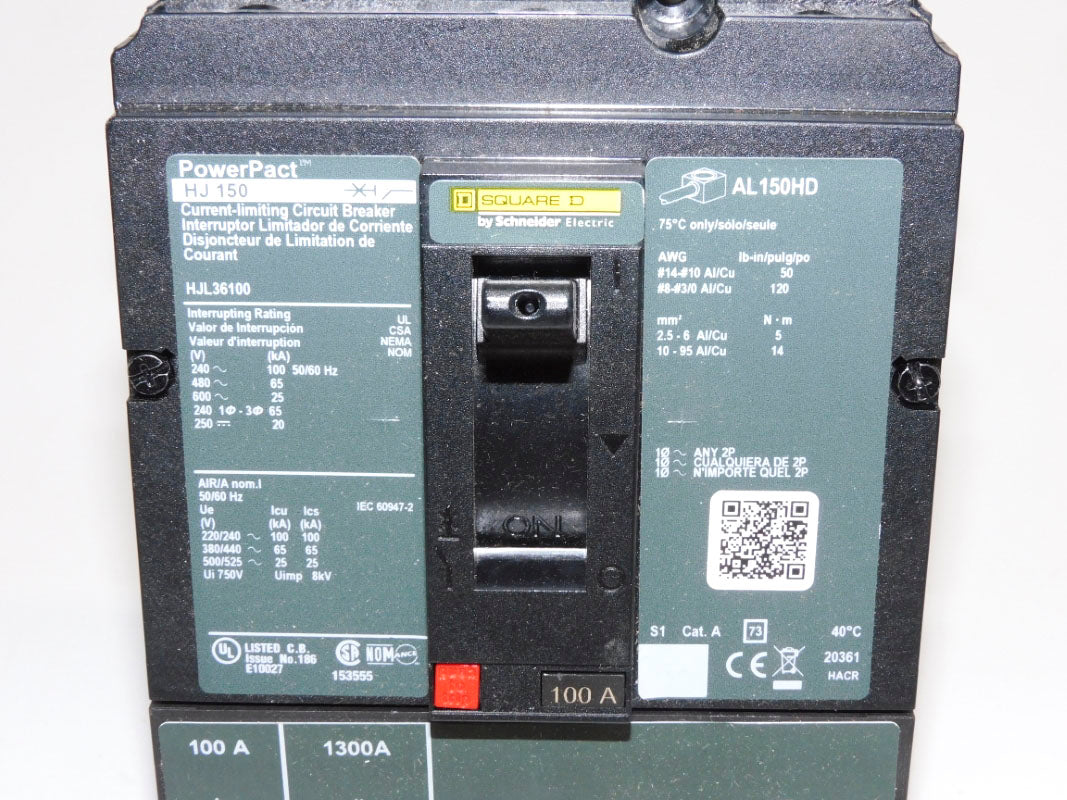SQUARE D HJL36100 600V 100A NSMP