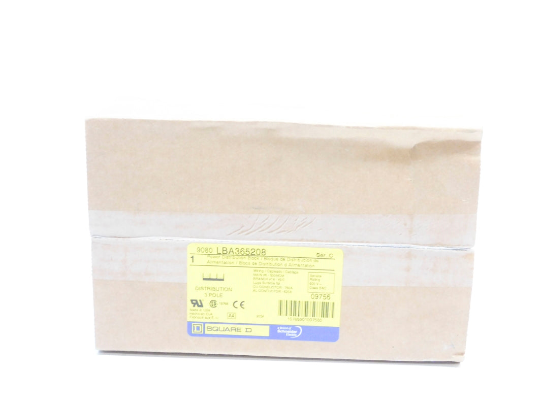 SQUARE D 9080LBA365208 SER. C 600V NSFS