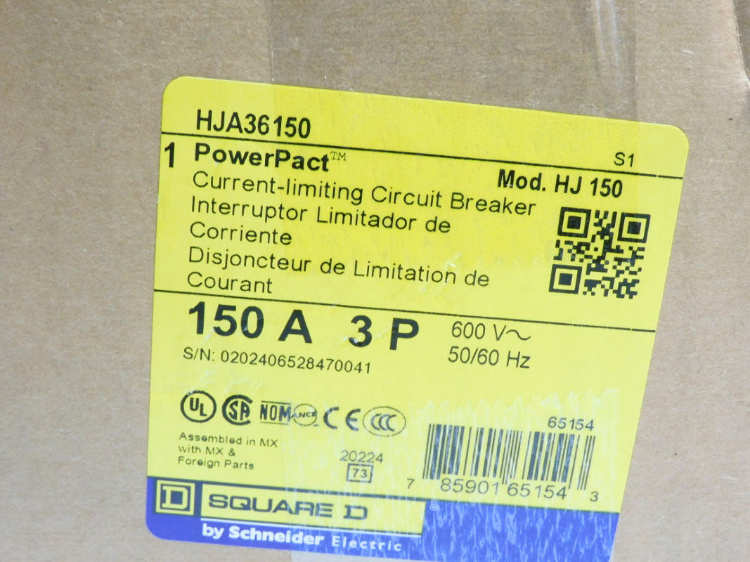SQUARE D HJA36150 600V 150A NSMP