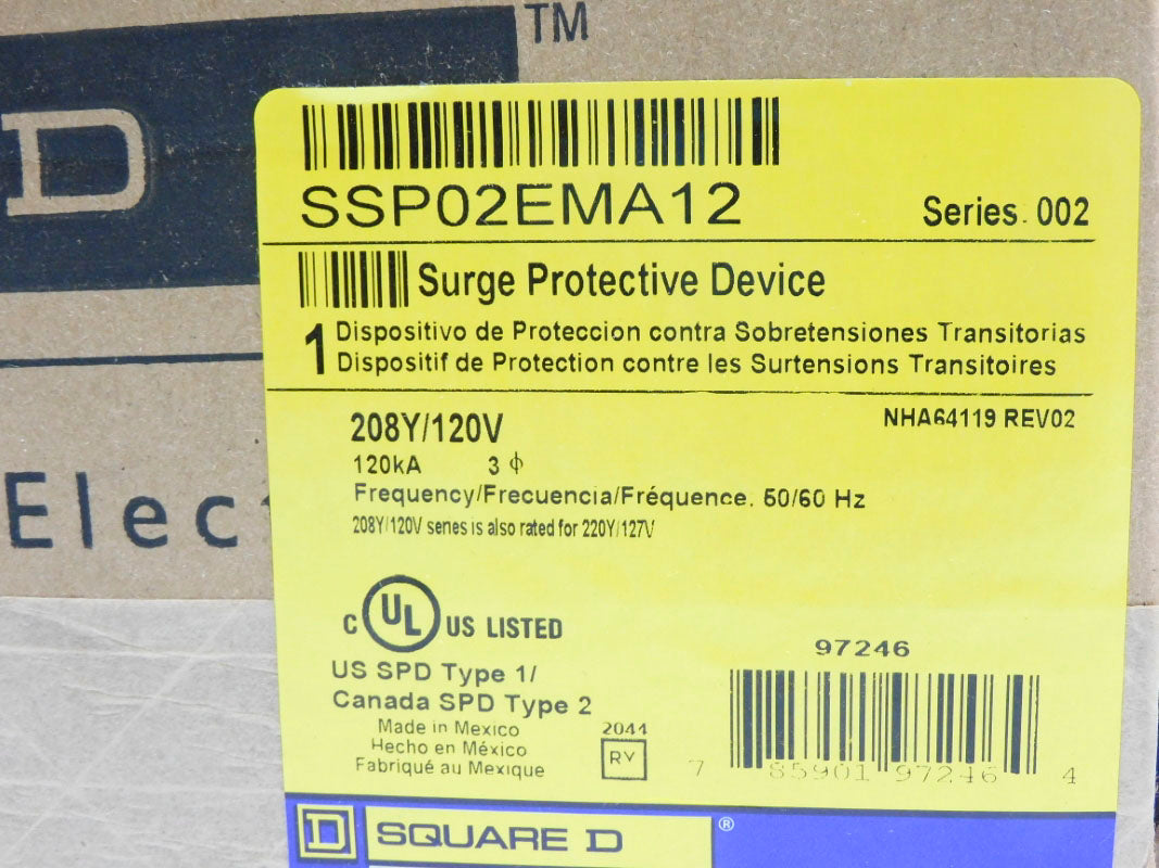 SQUARE D SSP02EMA12 SER. 002 (AS PICTURED) NSMP