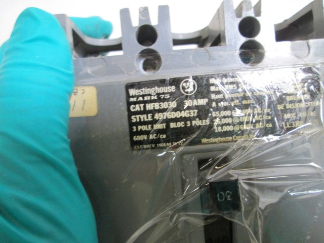 WESTINGHOUSE CIRCUIT BREAKER (GRAY) HFB3030 *USED*