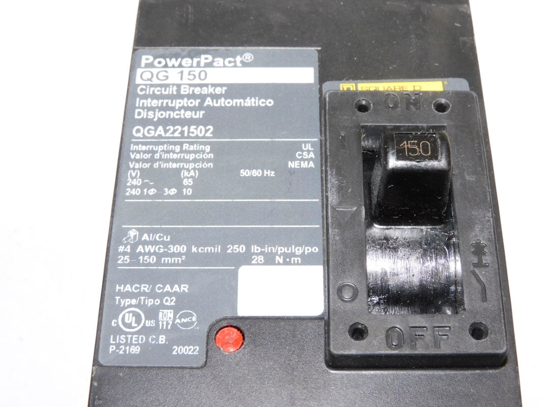 SQUARE D QGA221502 150A 240V NSMP