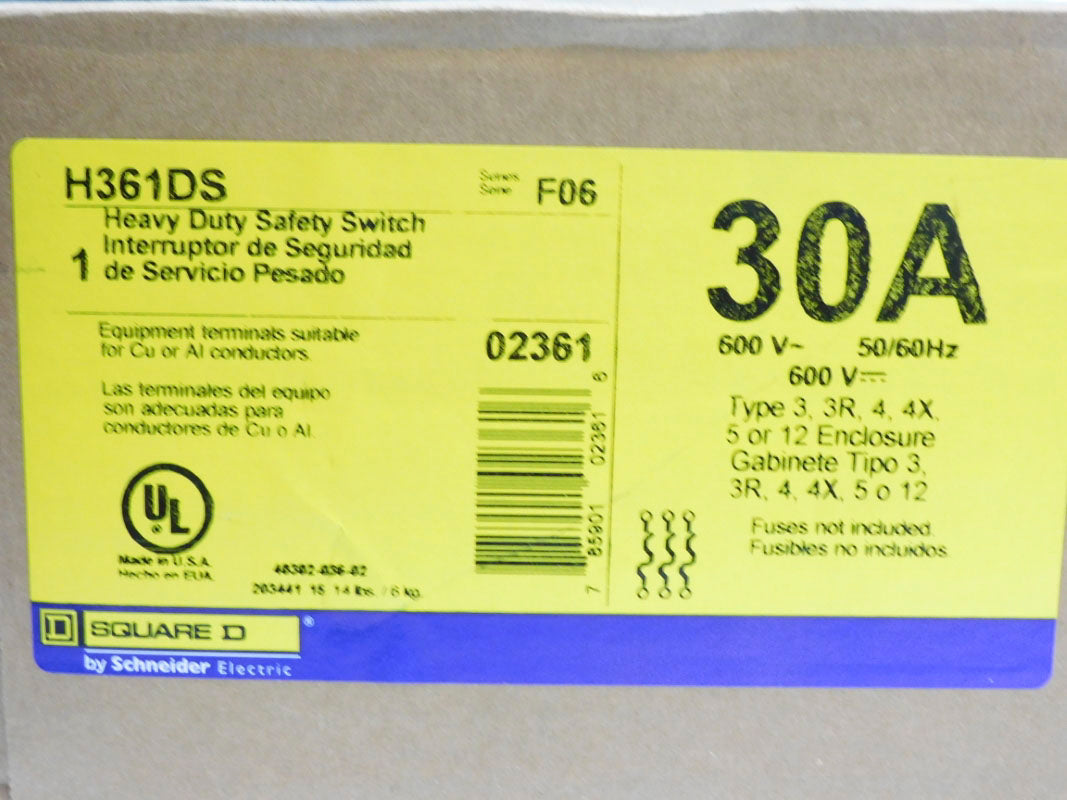 SQUARE D H361DS SER. F06 NSMP