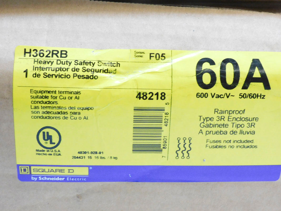 SQUARE D H362RB SER. F05 NSMP
