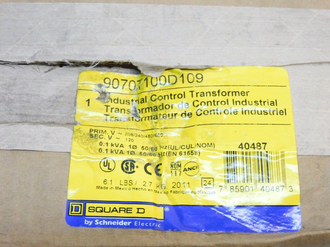 SQUARE D 9070T100D109 600V NSFS