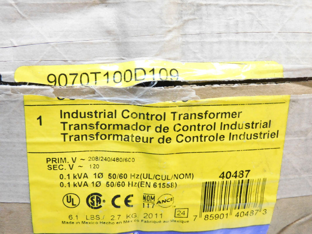 SQUARE D 9070T100D109 0.1KVA NSMP