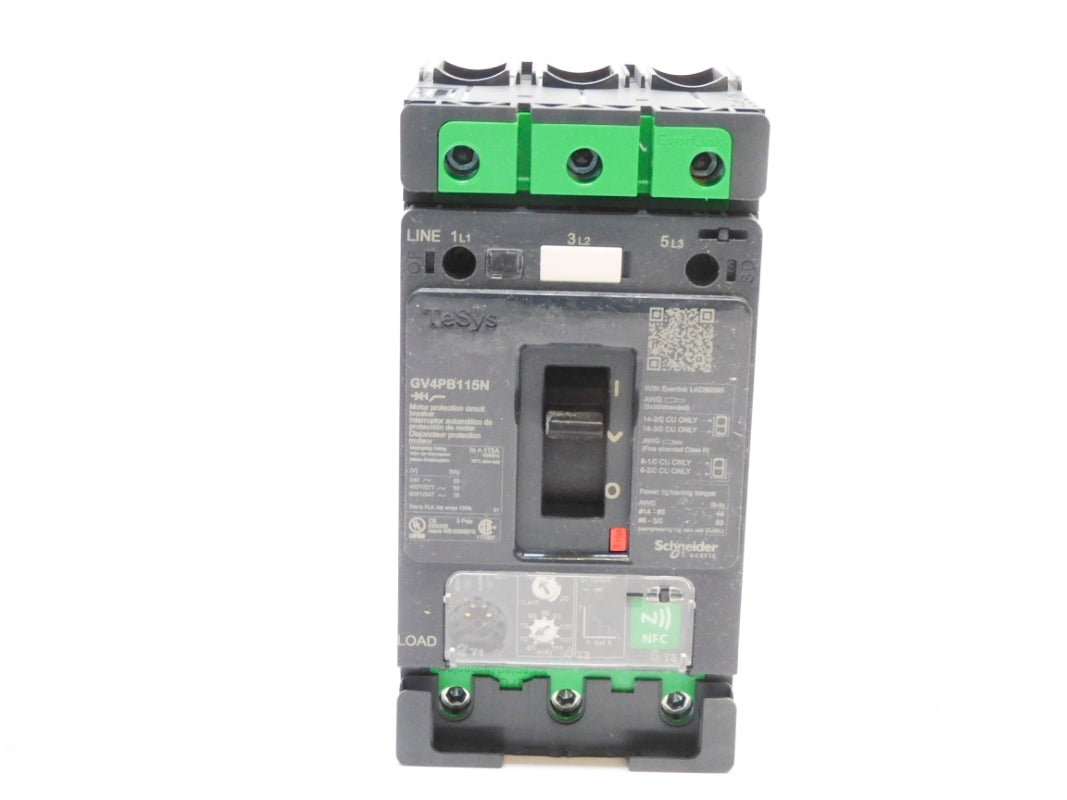 SCHNEIDER ELECTRIC GV4PB115N 65-115A 480/277V (AS PICTURED) NSNP