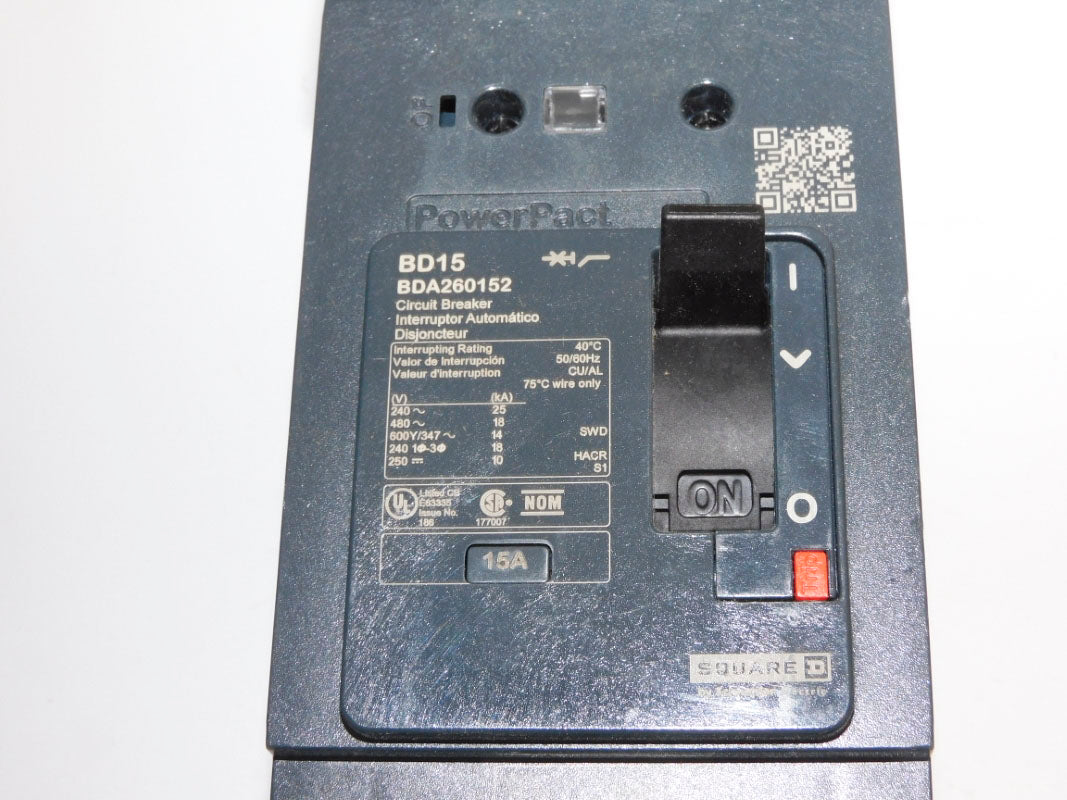 SQUARE D BDA260152 15A 480V (AS PICTURED) NSNP