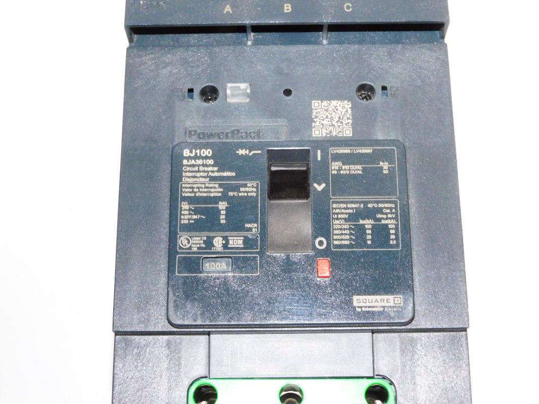 SQUARE D BJA36100 100A 480V (AS PICTURED) NSNP