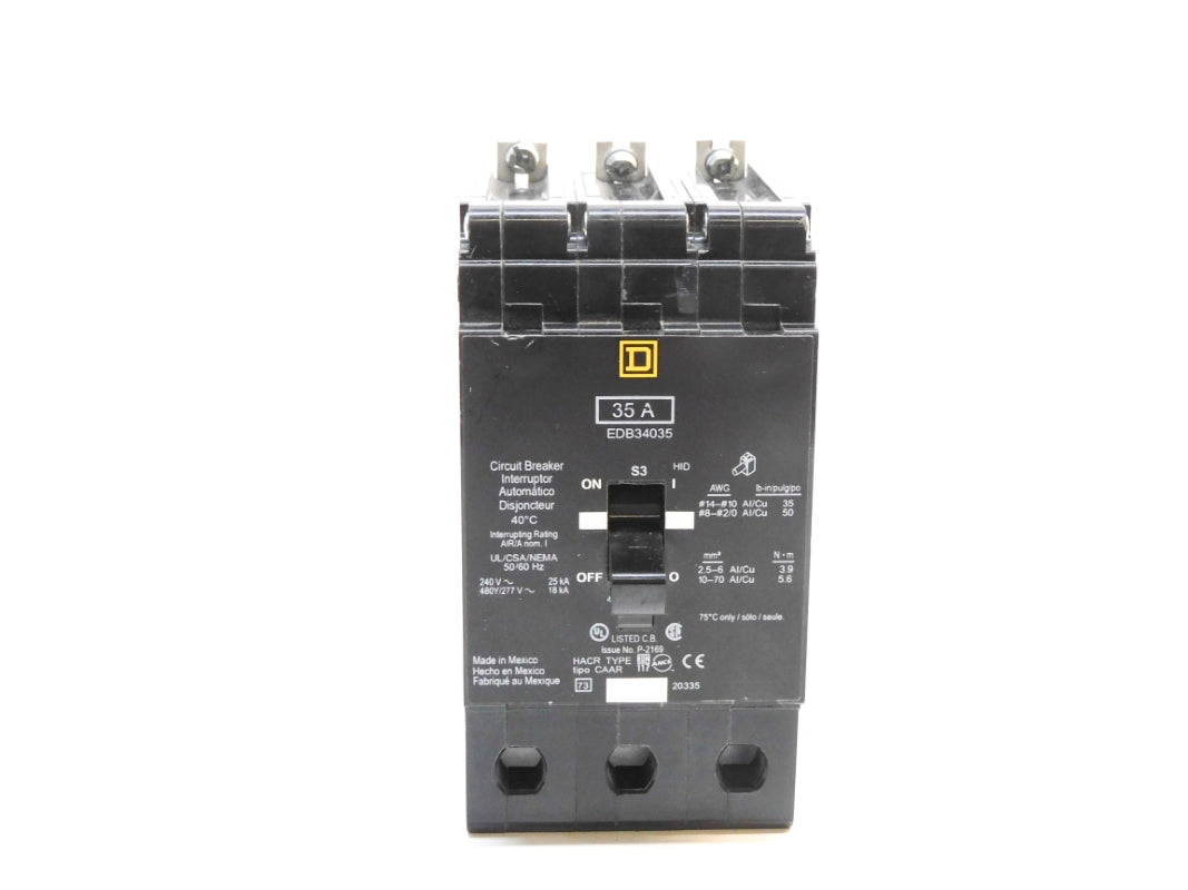 SQUARE D EDB34035 277V 35A NSNP