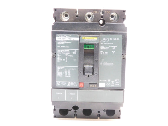 SQUARE D HGL36150AASA 600V 150A NSNP