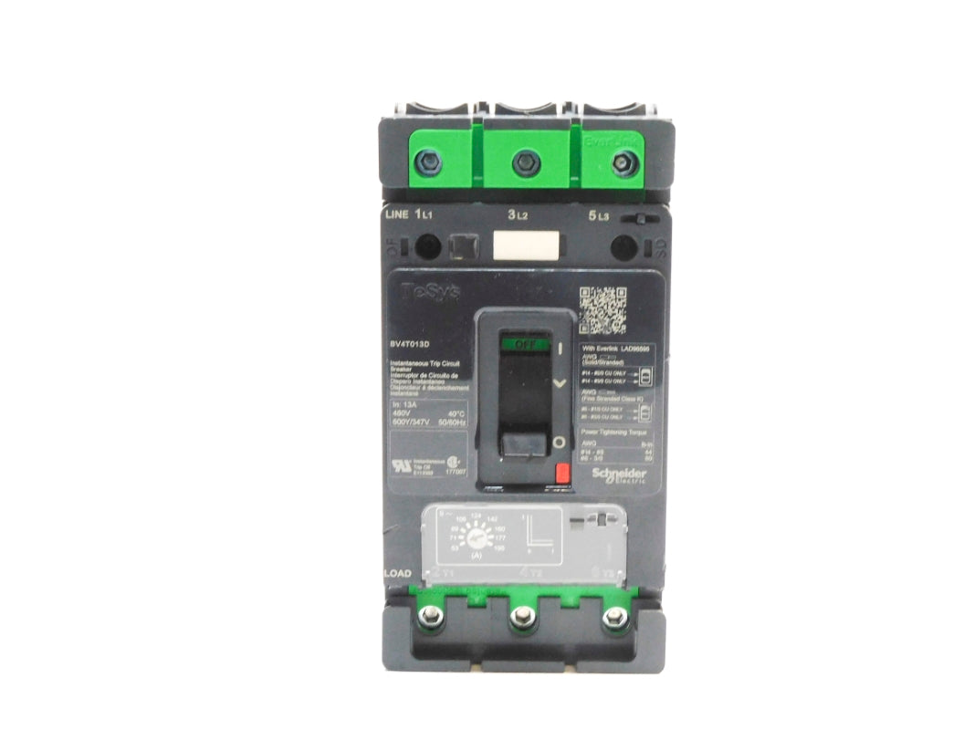 SCHNEIDER ELECTRIC BV4T013D 13A 480V (AS PICTURED) NSNP