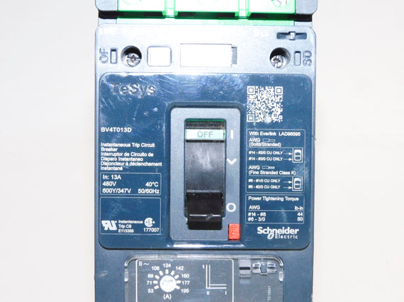 SCHNEIDER ELECTRIC BV4T013D 13A 480V (AS PICTURED) NSNP