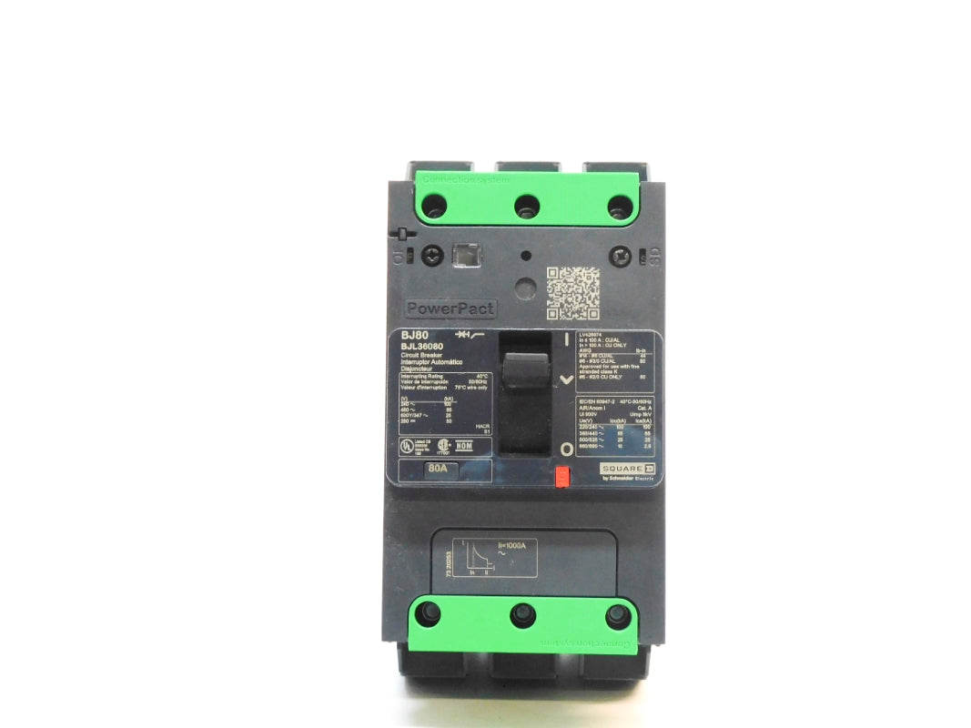 SQUARE D BJL36080 80A 480V NSNP