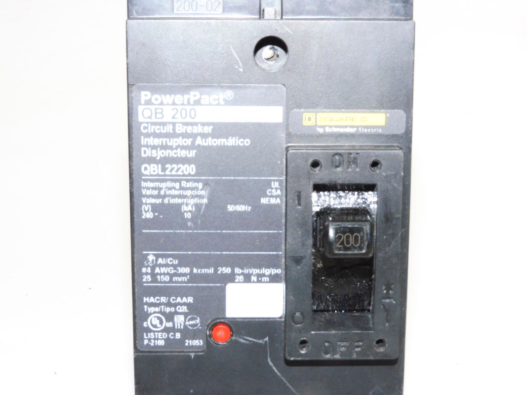 SQUARE D QBL22200 240V 200A NSNP