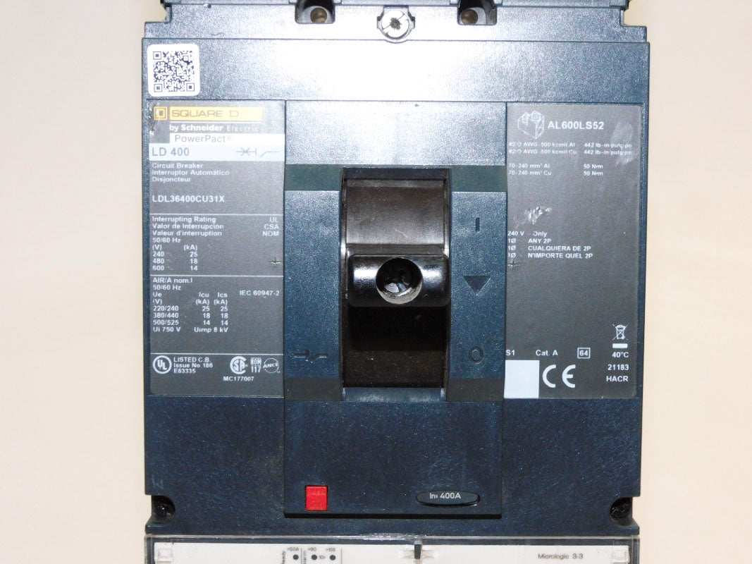 SQUARE D LDL36400CU31X 600V 400A NSNP